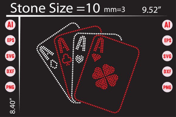 Playing Cards Rhinestone Blessed Mom Rhinestone Templates Graphic by creative writing · Creative ...