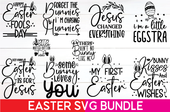 Easter Svg Bundle Graphic by selinab157 · Creative Fabrica