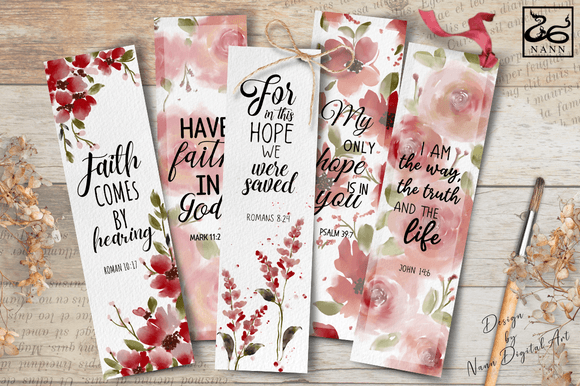 Printable Bible Verse Bookmarks Set #322