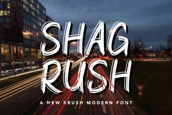 Shagrush Font PNG with transparent background - Preview 3
