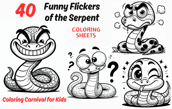 Silly Snake Coloring Pages