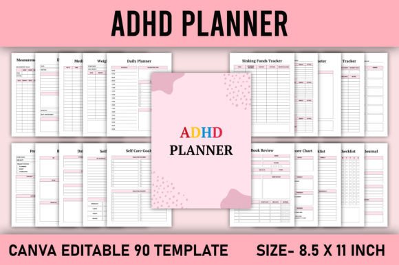 ADHD Planner Canva Template