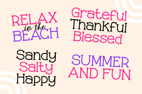 Favorite Beach Font PNG with transparent background - Preview 4