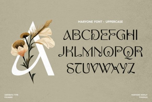 Maryone Font PNG with transparent background - Preview 1