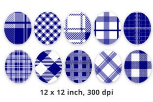 Navy Blue and White Plaid Backgrounds Graphic by Lemon Paper Lab ...