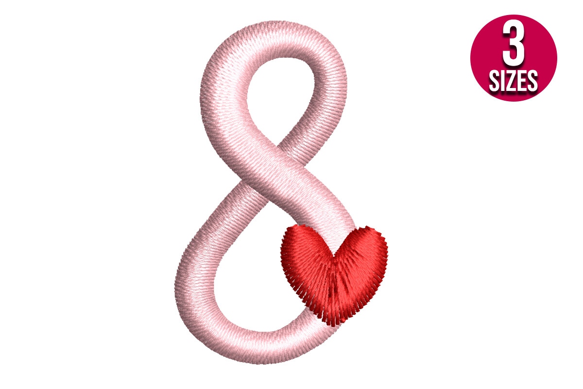 Number Eight with Heart