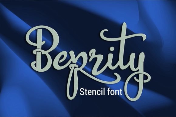 Beprity Stencil Font preview