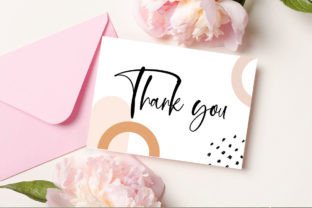 Editable Thank You Card Template Graphic by Illustrace · Creative Fabrica