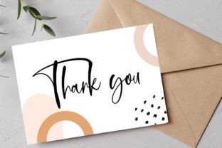 Editable Thank You Card Template Graphic by Illustrace · Creative Fabrica