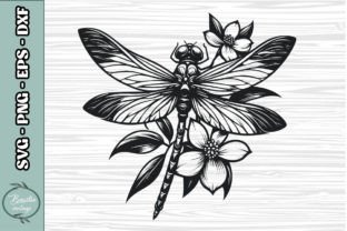Floral Dragonfly SVG Bundle Graphic by basilio.vintage · Creative Fabrica