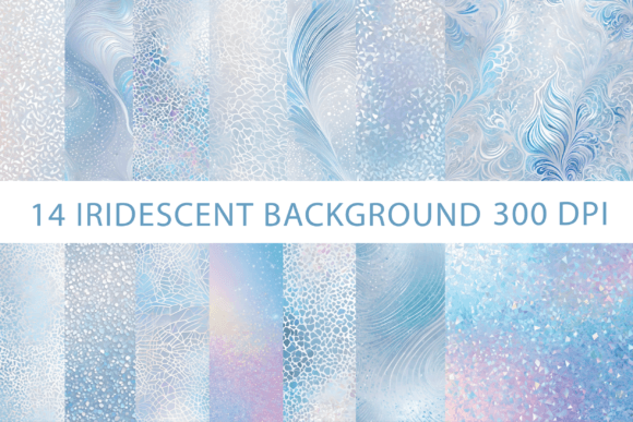 Luxury Blue Iridescent Textures