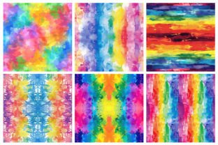 Rainbow Dye Texture Seamless Pattern Graphic by mspro996 · Creative Fabrica