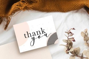Thank You Card Template, Editable Graphic by Illustrace · Creative Fabrica