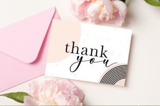 Thank You Card Template, Editable Graphic by Illustrace · Creative Fabrica