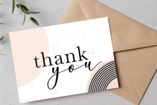 Thank You Card Template, Editable Graphic by Illustrace · Creative Fabrica