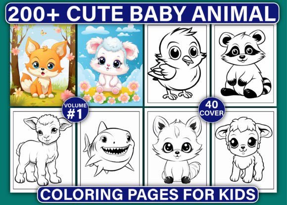 200+ Cute Baby Animal Coloring Pages
