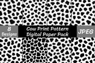 Cow Print Digital Paper Pack Graphic by VYCstore · Creative Fabrica