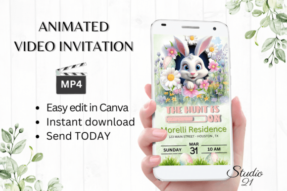 Digital Easter Egg Hunt Invitation