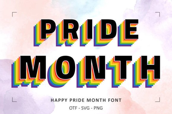 Happy Pride Month Font - Preview 1