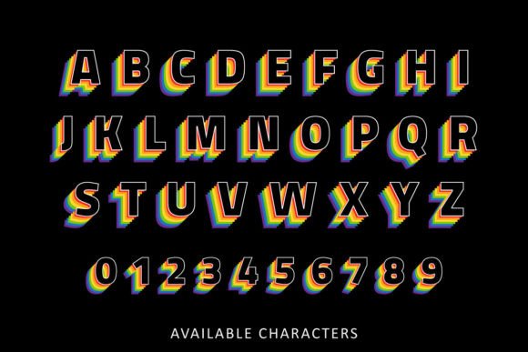 Happy Pride Month Font - Preview 2
