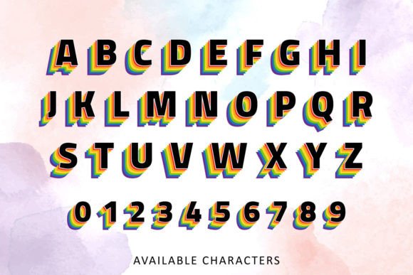 Happy Pride Month Font - Preview 3