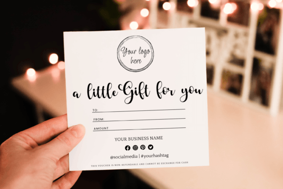 Modern Editable Printable Gift Voucher