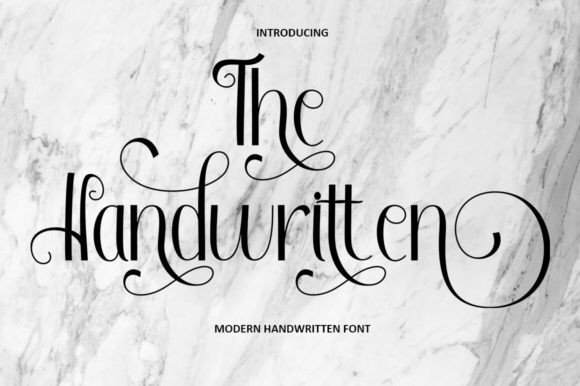 The Handwritten font preview