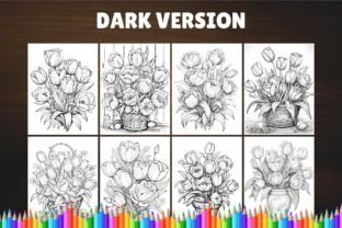 Tulip Flowers Coloring Book Graphic by Artful Prints · Creative Fabrica