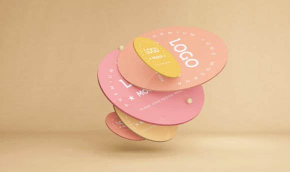 3D Logo Mockup Design PSD Mockup Design