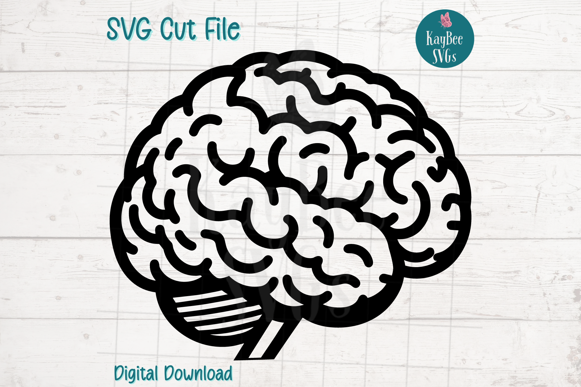 Brain SVG Cut File Graphic by kaybeesvgs · Creative Fabrica