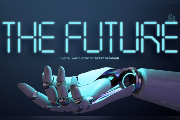 Digital Watch Font - Preview 3