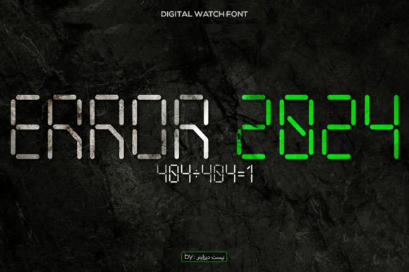 Digital Watch Font - Preview 4