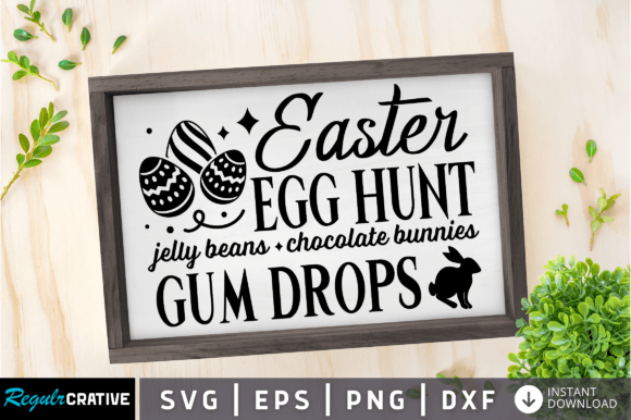 Easter Egg Hunt Jelly Beans SVG Design