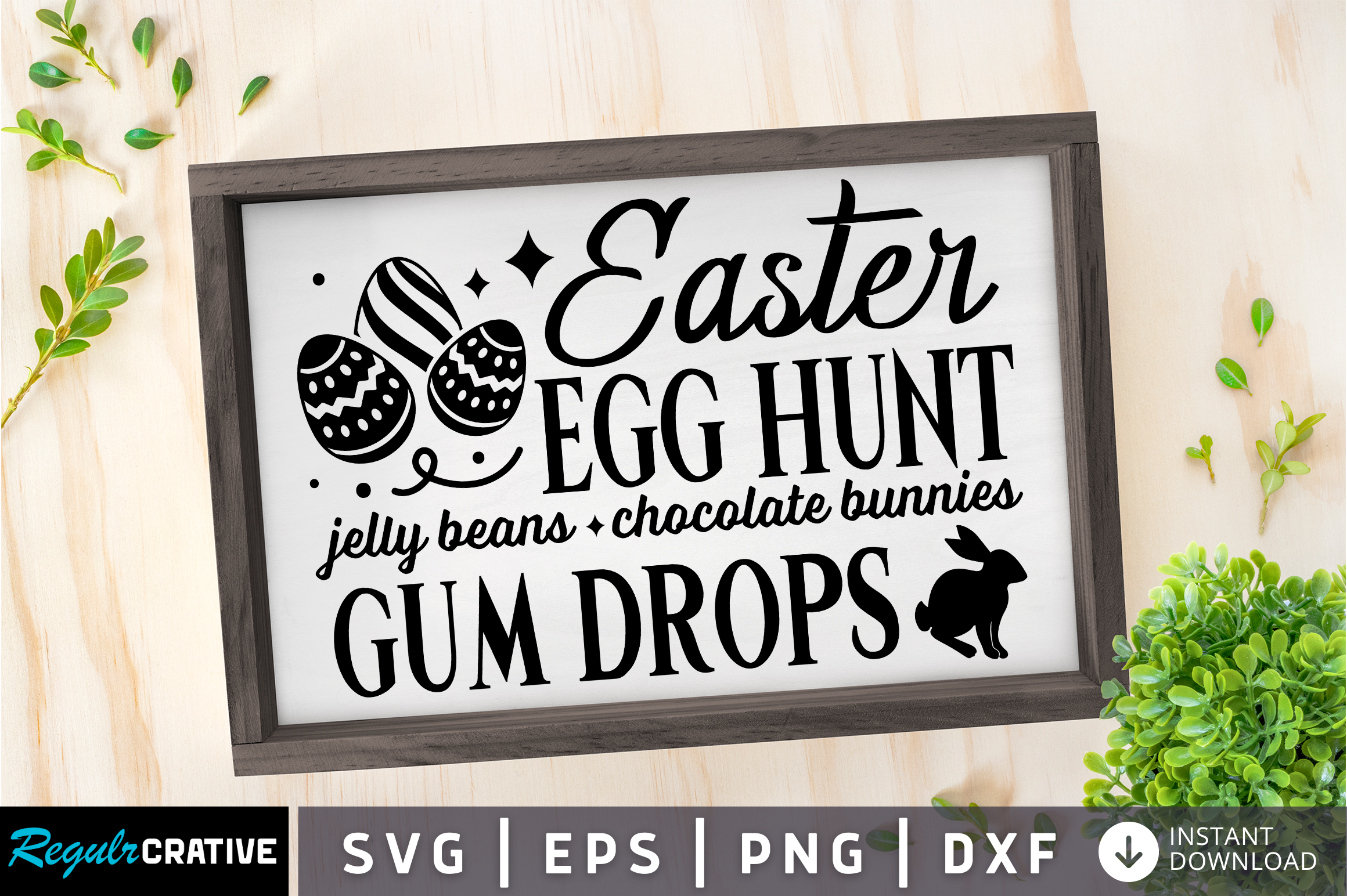 Easter Egg Hunt Jelly Beans SVG Design