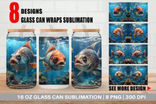 Glass Can Deep Sea Fish Graphic by Artnoy · Creative Fabrica
