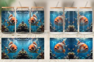 Glass Can Deep Sea Fish Graphic by Artnoy · Creative Fabrica