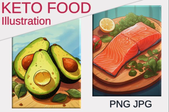 Keto Food Illustration