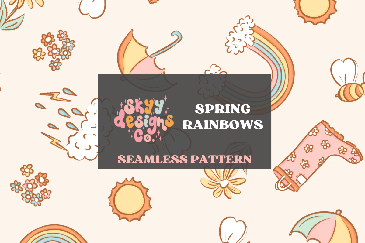 Spring Time Pattern Graphic by skyydesignsco · Creative Fabrica