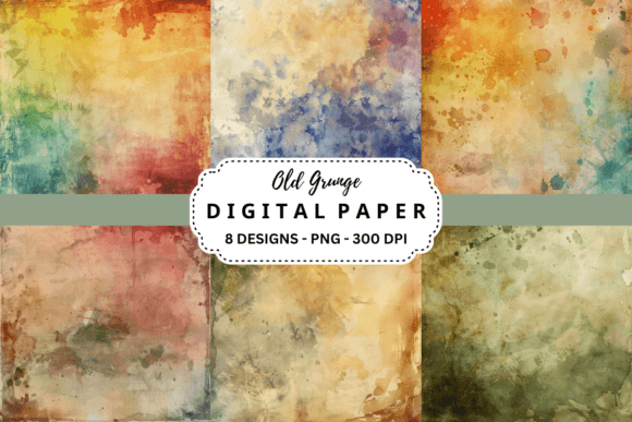 Watercolor Old Grunge Background