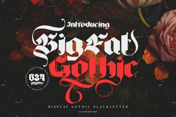 Big Fat Gothic blackletter font