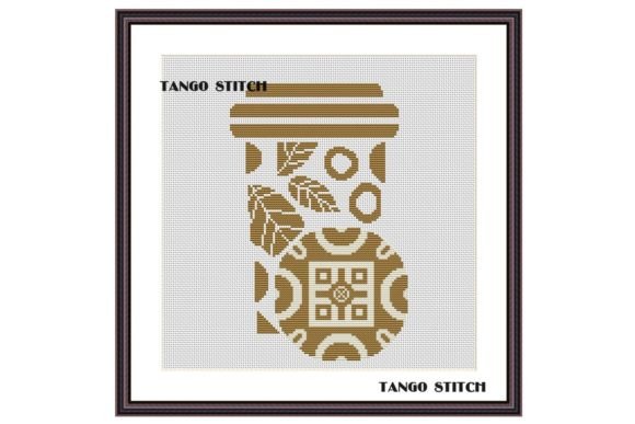 Coffee to Go and Cookie Cross Stitch