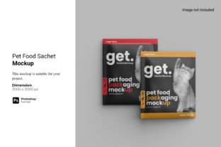 Pet Food Sachet Mockup Graphic by Ian Mikraz · Creative Fabrica