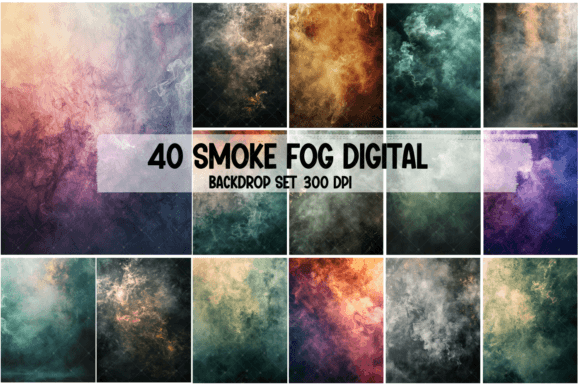 Smoke Fog Digital Backdrop