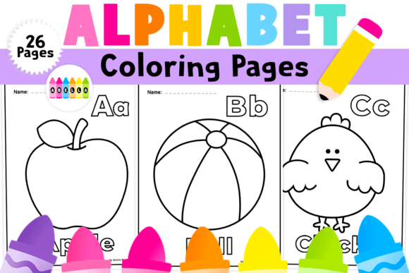 Alphabet Coloring Pages for Preschoolers