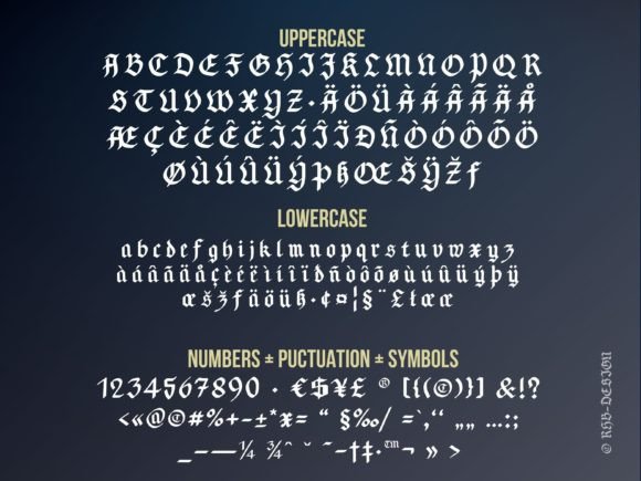 Blackknight Font - Preview 1