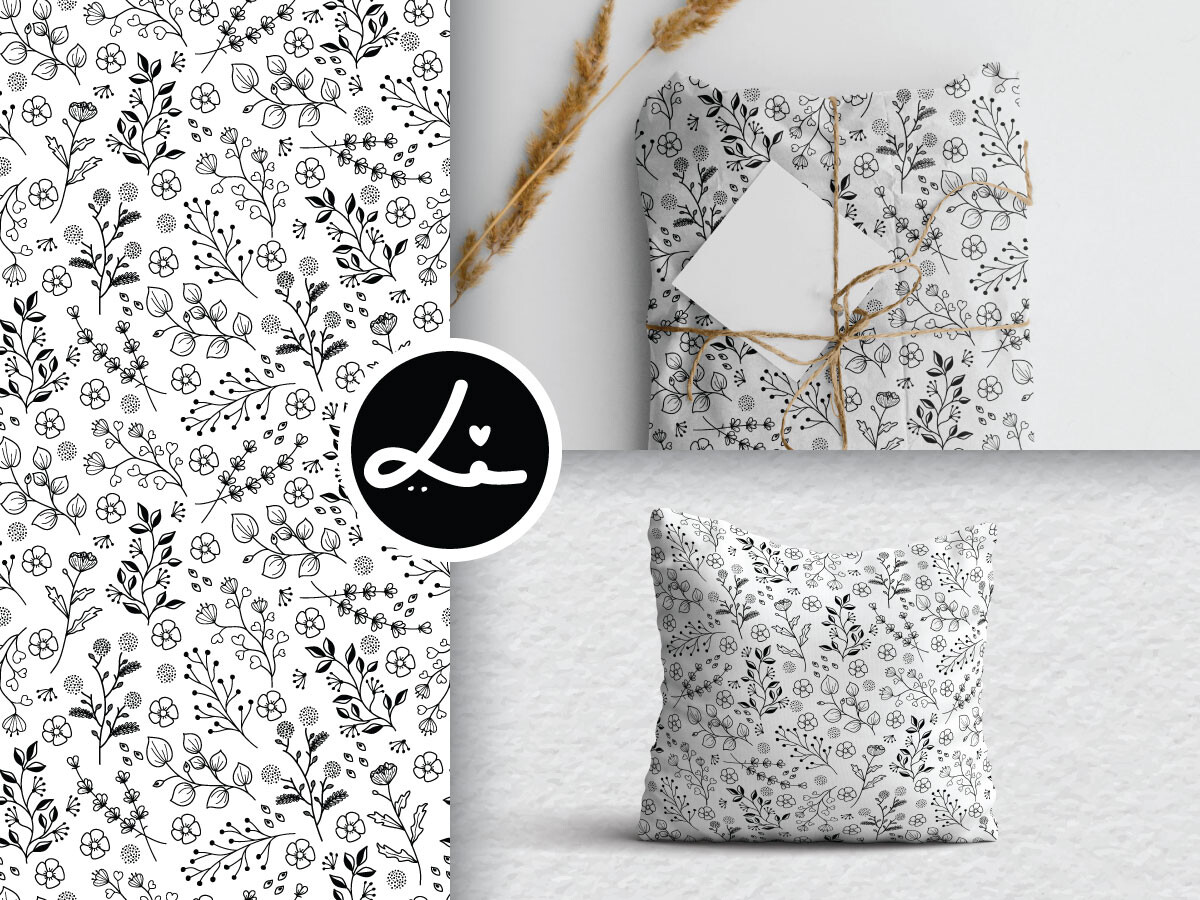 Botanical and Wild Flowers Pattern