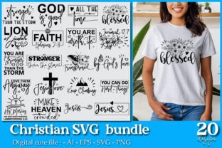 Christian SVG Bundle Graphic by MightyPejes · Creative Fabrica