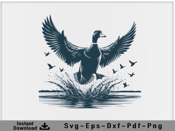 Duck Hunting Svg Vector Silhouette File