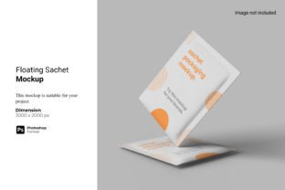 Floating Sachet Mockup Graphic by Ian Mikraz · Creative Fabrica
