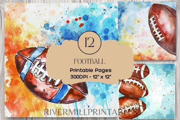 Football Background Digital Paper Pack
